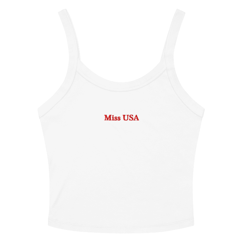 Miss USA - Embroidered Tank Top