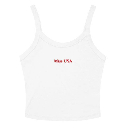 Miss USA - Embroidered Tank Top