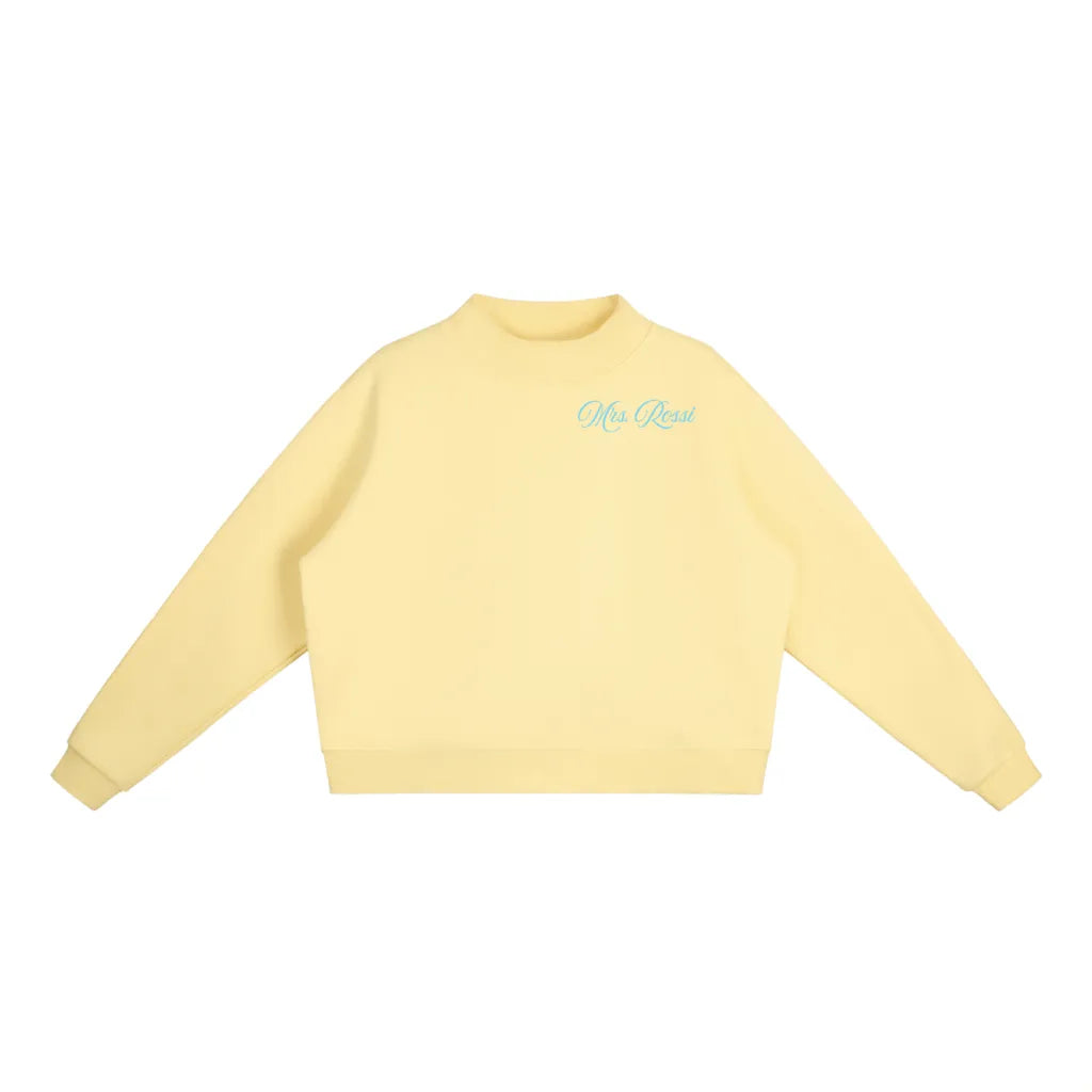 CUSTOM Last Name, Bridal Mockneck Sweatshirt (Multiple Colors)