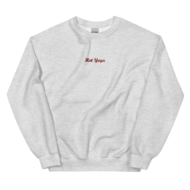 Hot Yoga Sweatshirt, Embroidered