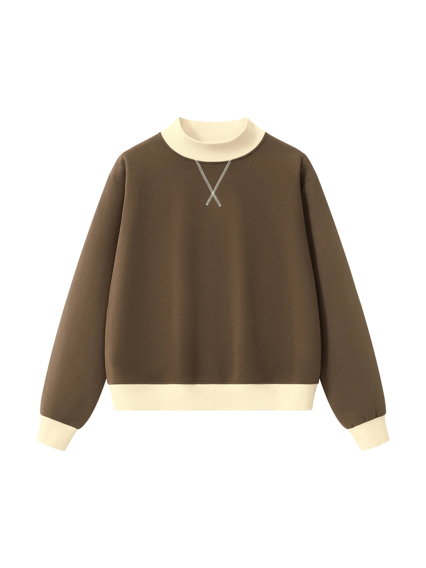 BLANK Two-Tone Mockneck Sweatshirt, Multiple Colors