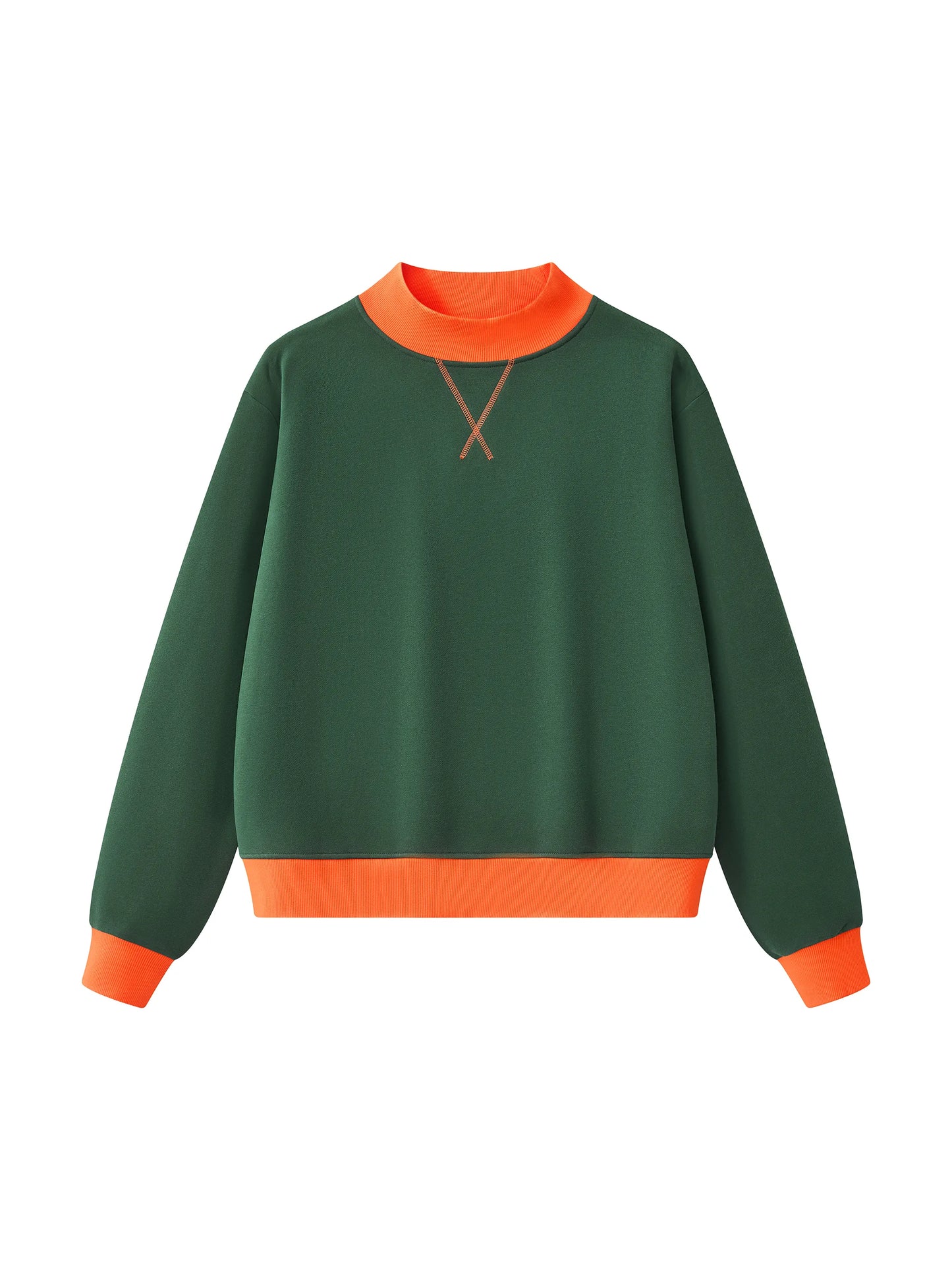BLANK Two-Tone Mockneck Sweatshirt, Multiple Colors
