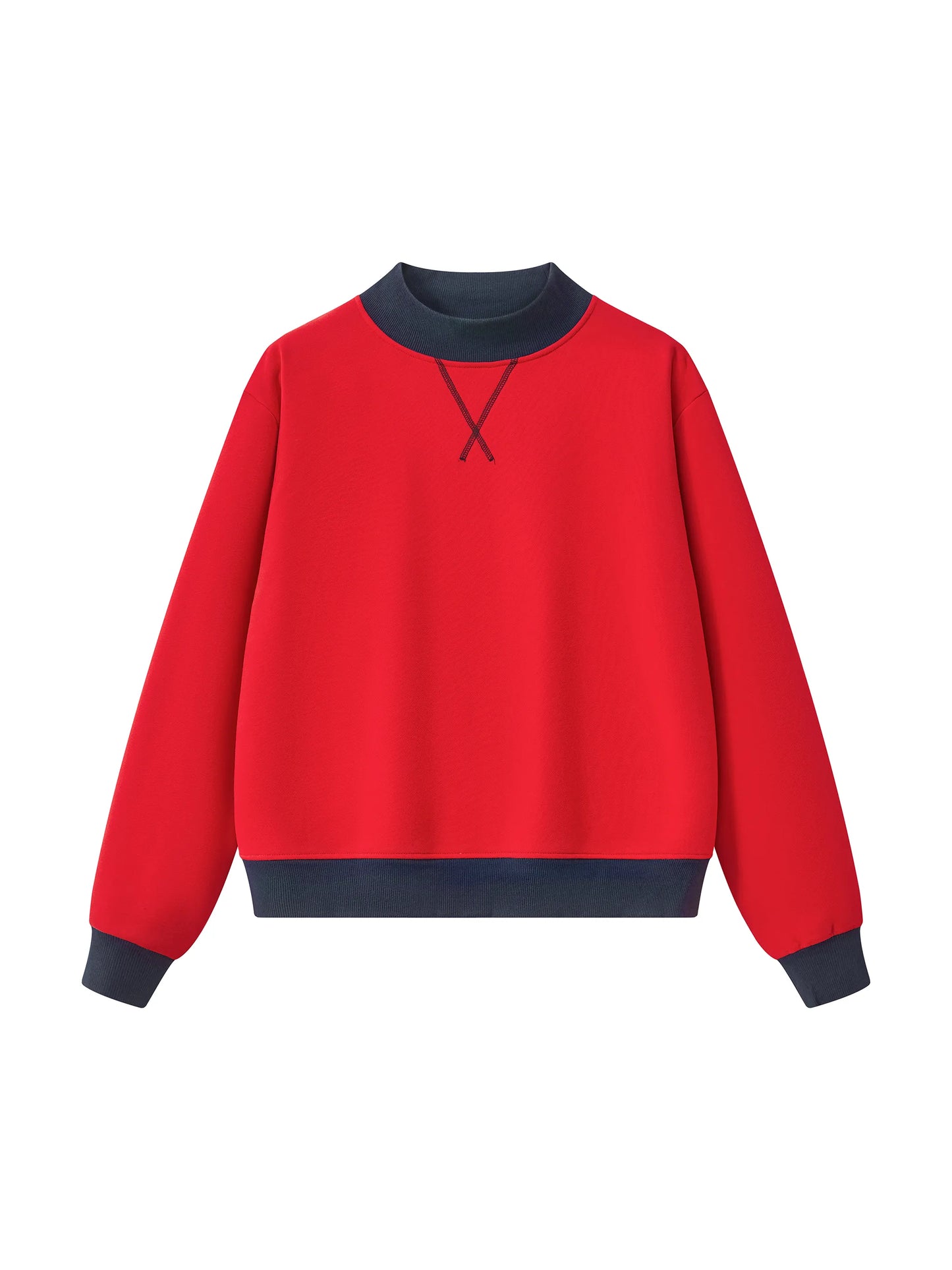 BLANK Two-Tone Mockneck Sweatshirt, Multiple Colors
