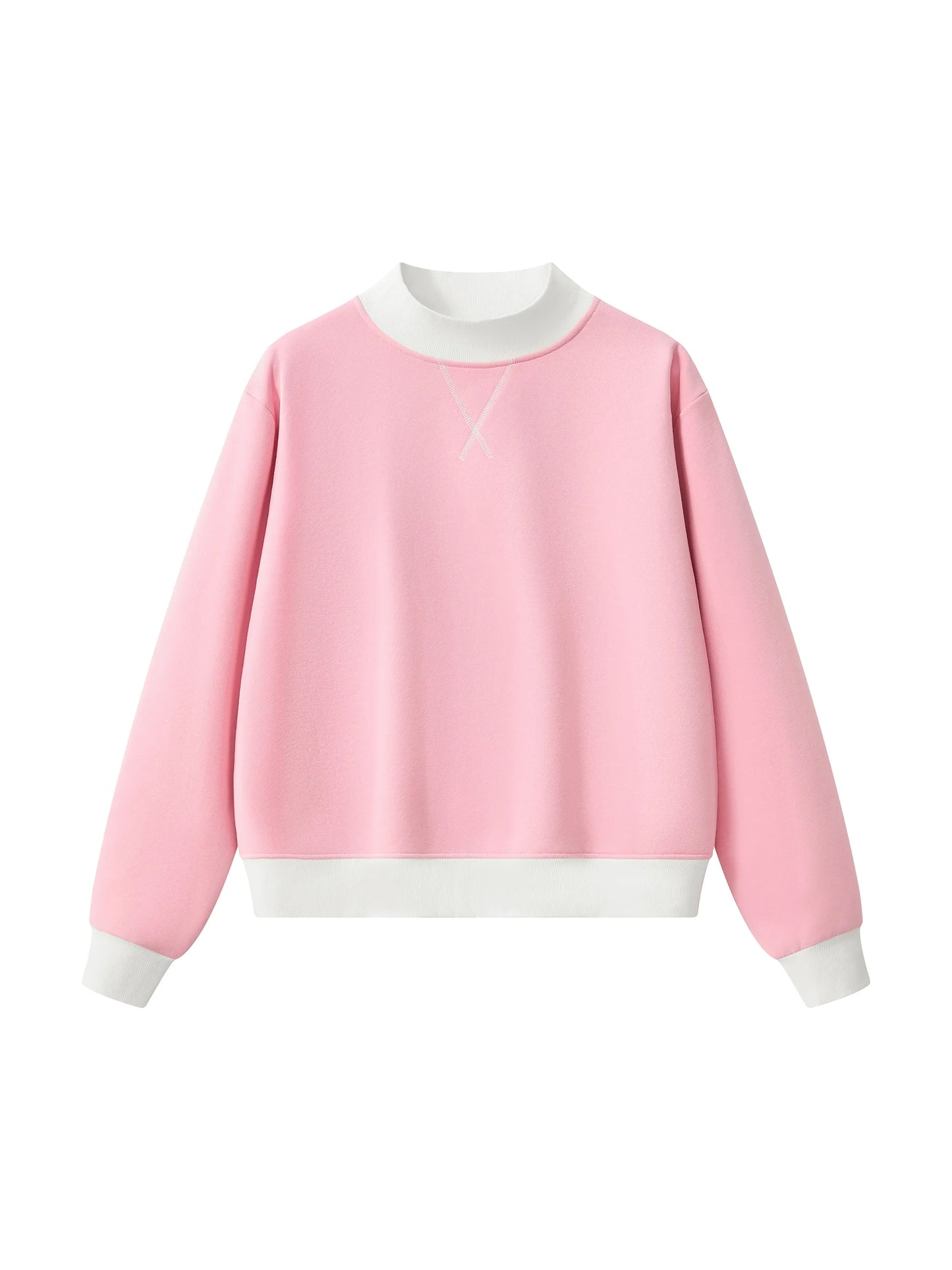 BLANK Two-Tone Mockneck Sweatshirt, Multiple Colors
