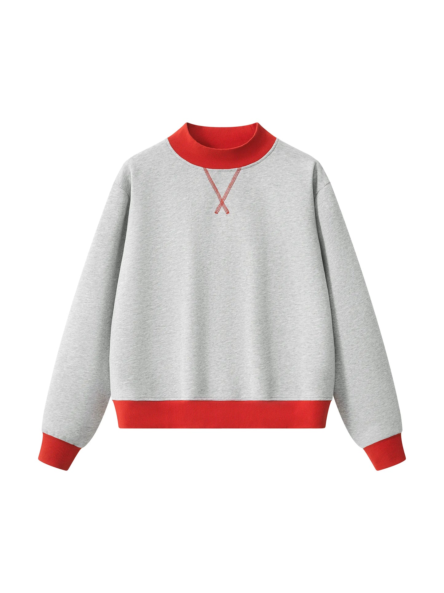 BLANK Two-Tone Mockneck Sweatshirt, Multiple Colors