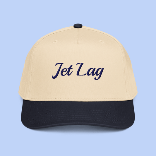 Jet Lag snap hat - embroidered