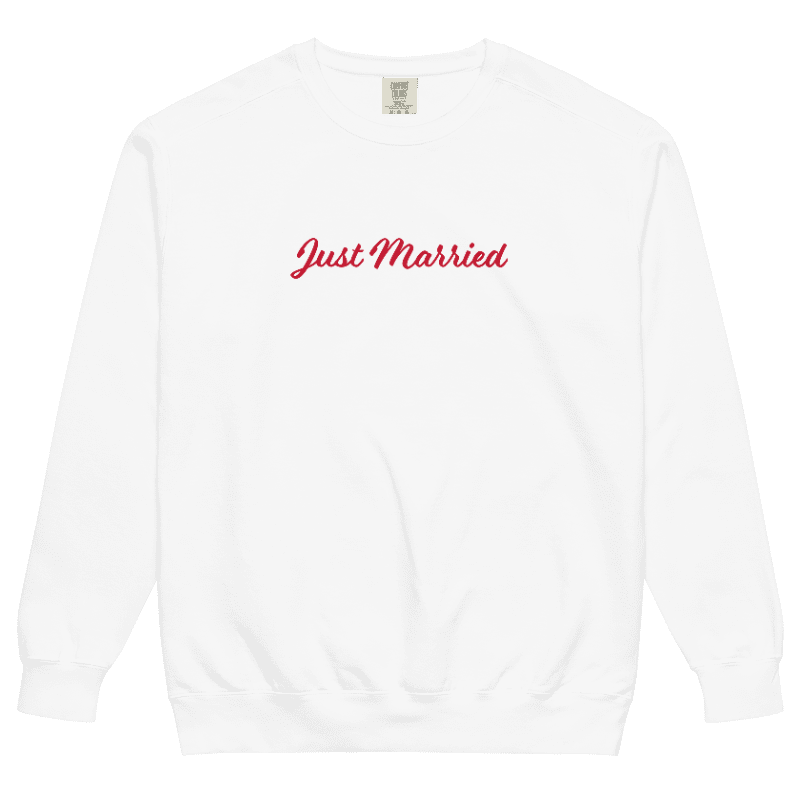 Just Married - Sweatshirt (Comfort Colors)