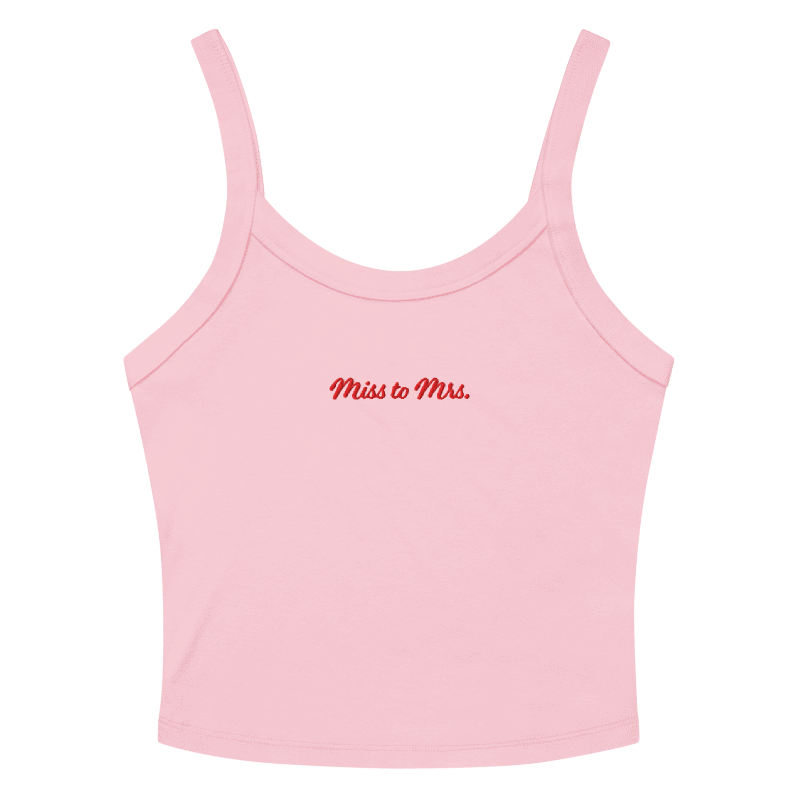 Miss to Mrs. - Embroidered Tank Top