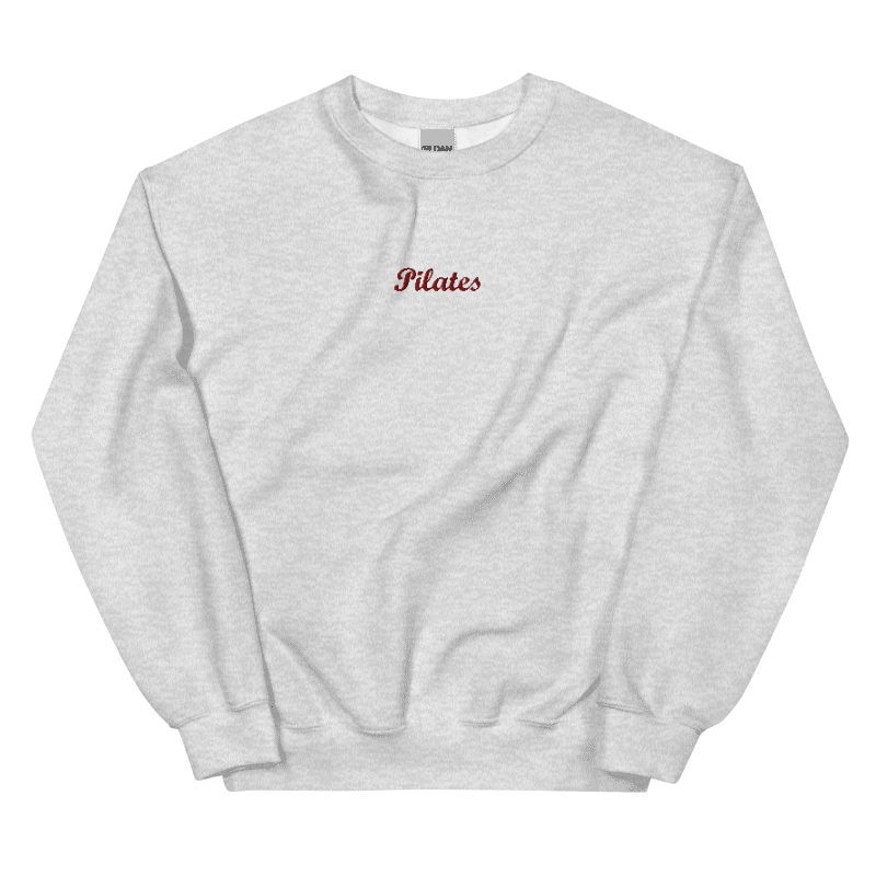 Pilates Sweatshirt, Embroidered