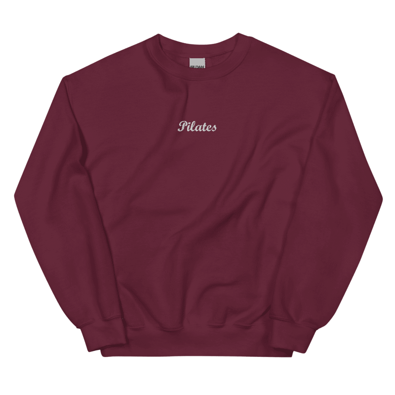 Pilates Sweatshirt, Embroidered