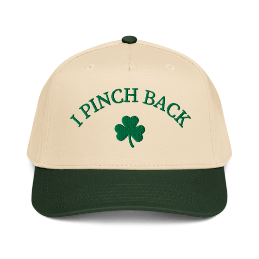 I Pinch Back Snap Hat - embroidered