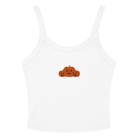 Pumpkins - Embroidered Tank Top, Halloween