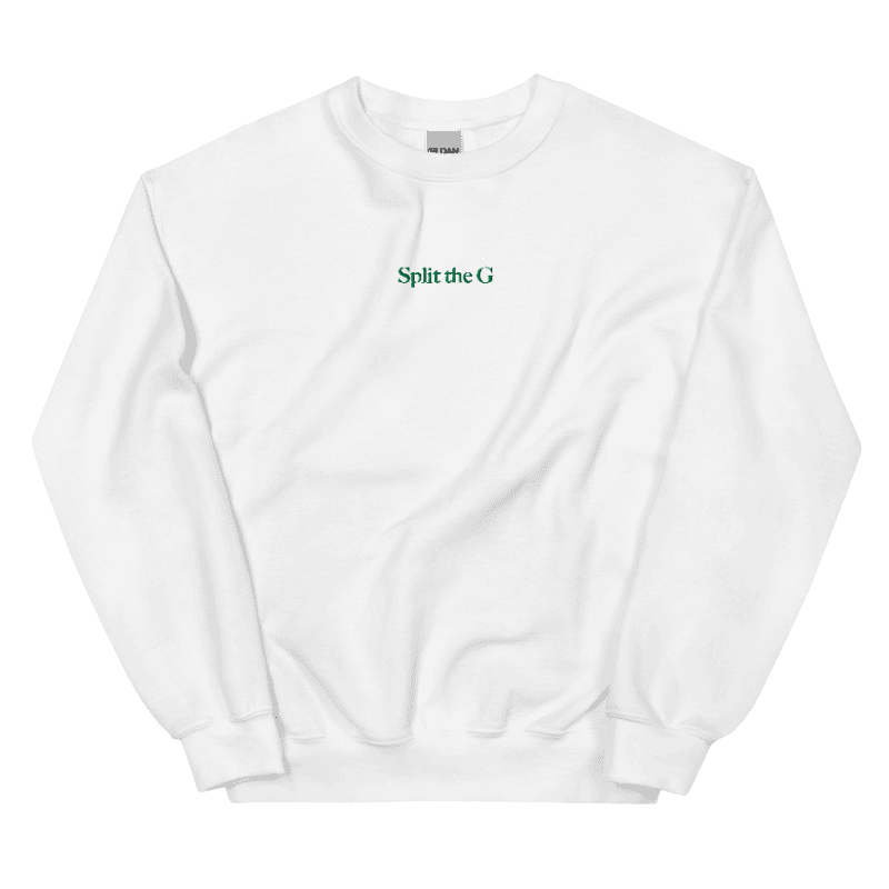 Split the G Sweatshirt, Embroidered, Multiple Colors