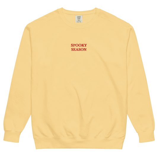 Spooky Season Sweatshirt, Comfort Colors, Embroidered, Halloween