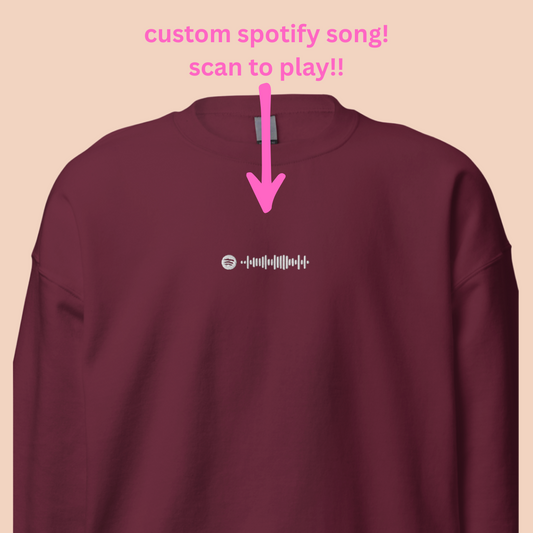 CUSTOM Spotify Code - embroidered