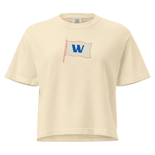 W Flag Ivory Boxy Tee