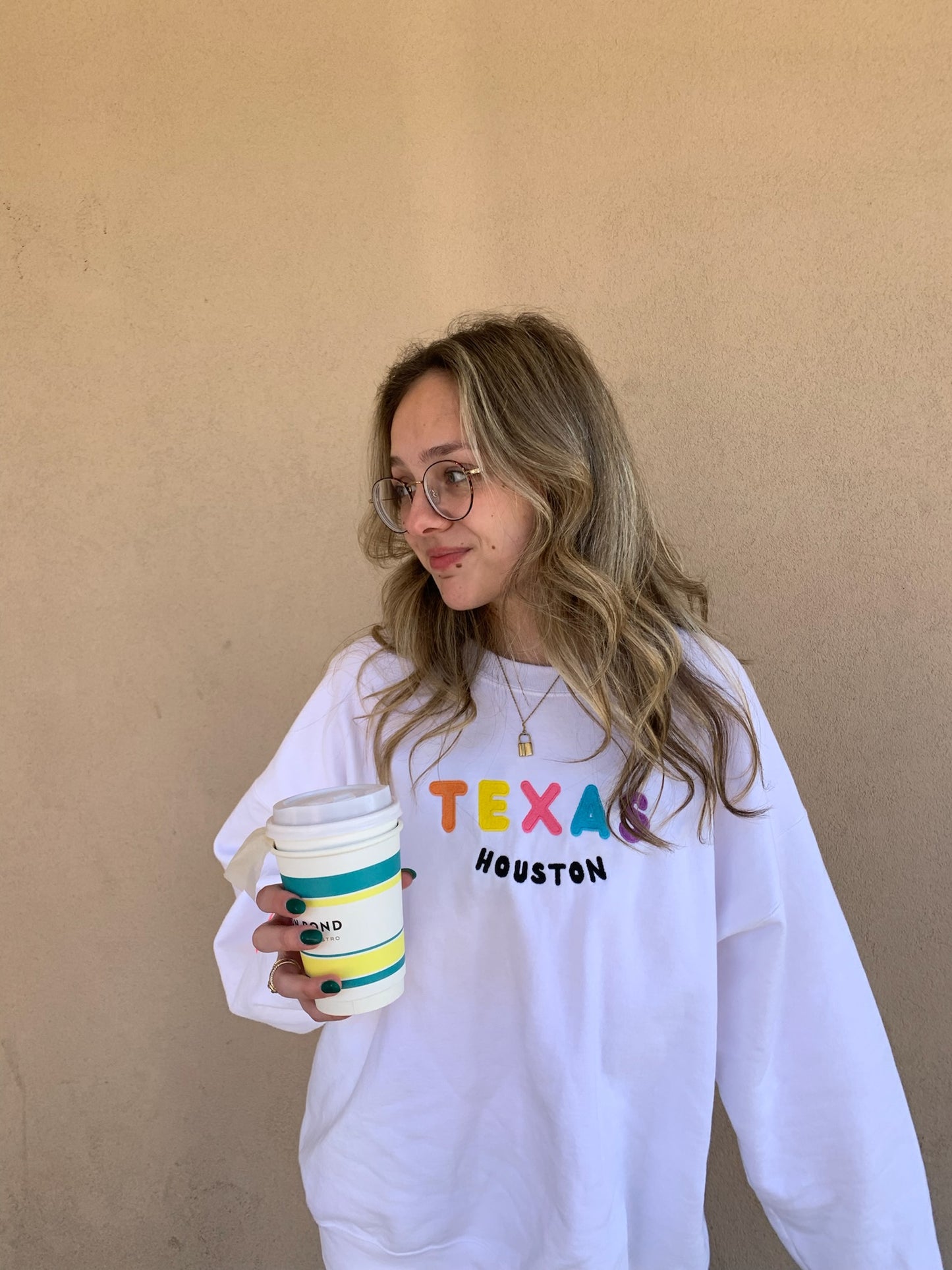 HOUSTON TEXAS (Embroidered) Sweatshirt