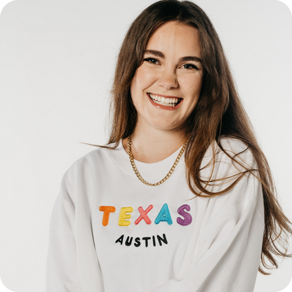 AUSTIN TEXAS (Embroidered) Sweatshirt